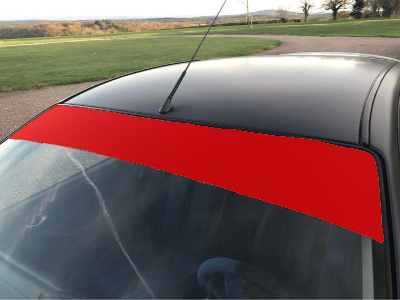 Universal Car Gloss Vinyl Sunstrip