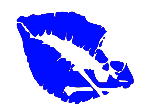 skull lip sticker